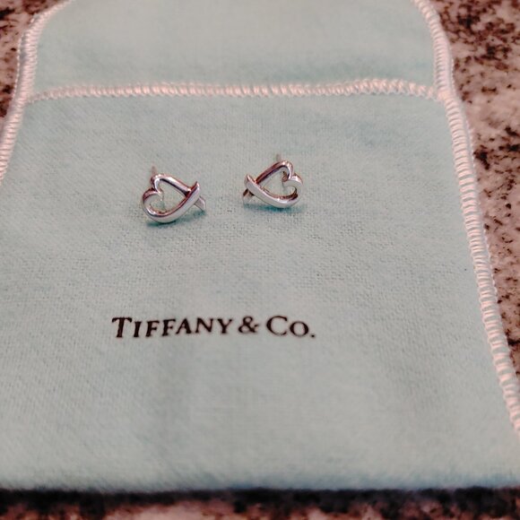 Tiffany & Co. Paloma Picasso Sterling Silver Loving Hearts Earrings - Picture 3 of 14